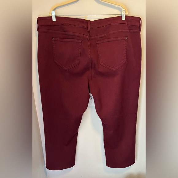 NYDJ Not Your Daughter's  Legging Jeans  Pants-Maroon- Sz 24W-Lift Tuck USA - Picture 4 of 12